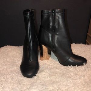Black ALDO heeled boots size 6.5
